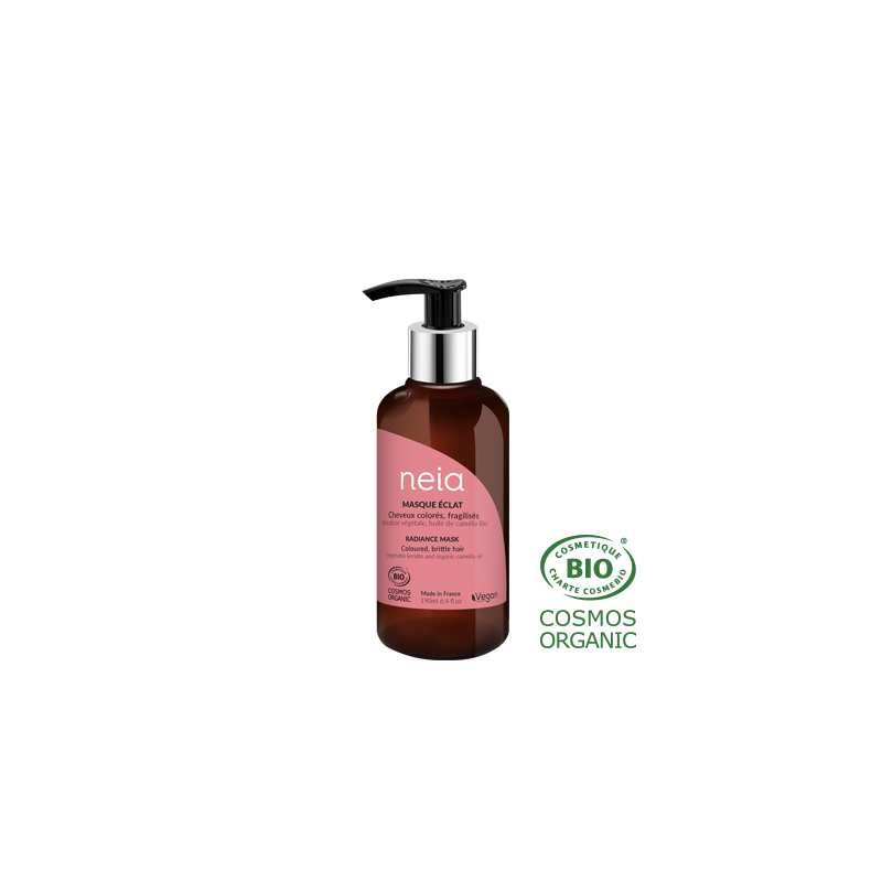 Masque éclat bio vegan NEIA cheveux colorés 190ml Masque éclat bio vegan NEIA cheveux colorés 190ml